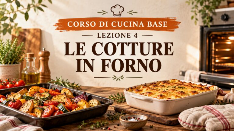 Corso di cucina base – Lezione 4: le cotture in forno