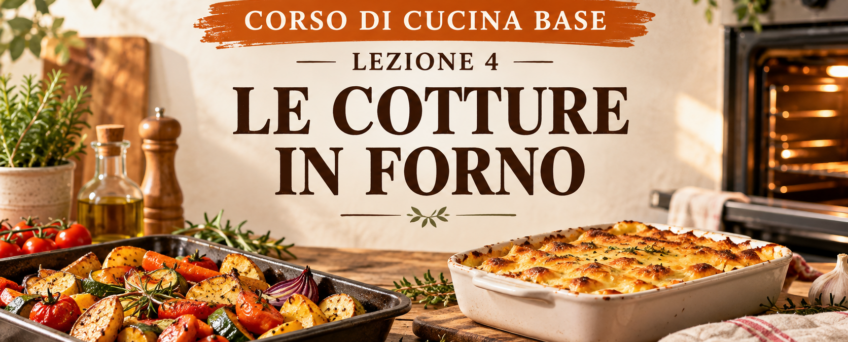 Corso di cucina base – Lezione 4: le cotture in forno