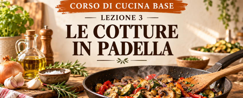 Corso di cucina base – Lezione 3: le cotture in padella