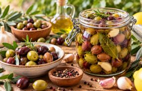 Olive in salamoia fatte in casa