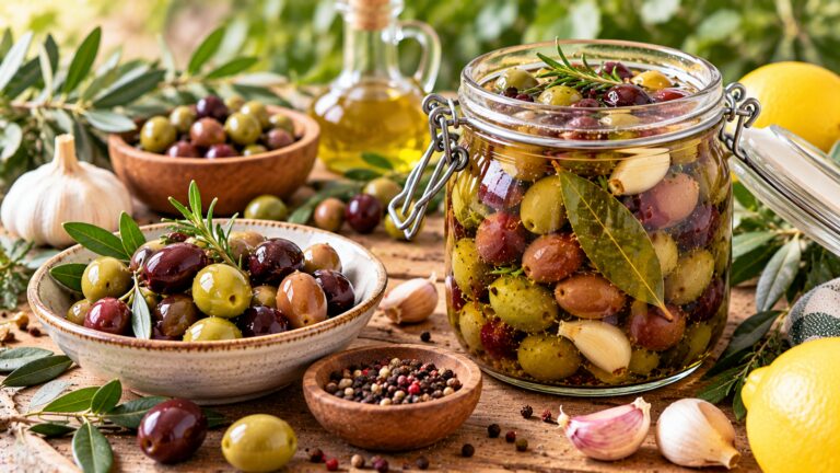 Olive in salamoia fatte in casa