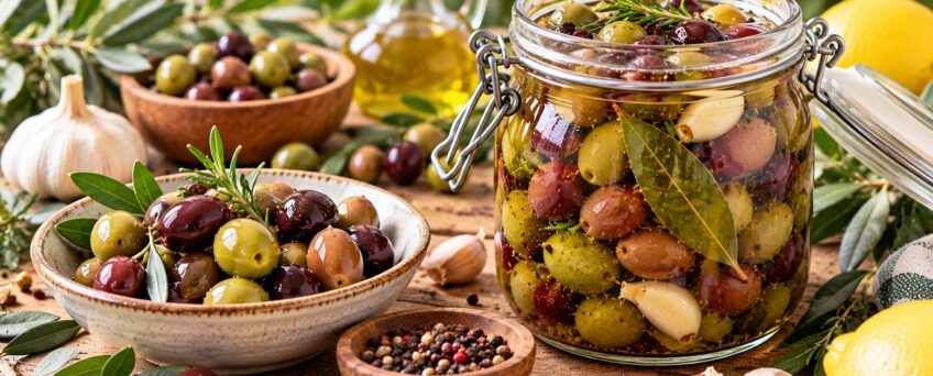 Olive in salamoia fatte in casa