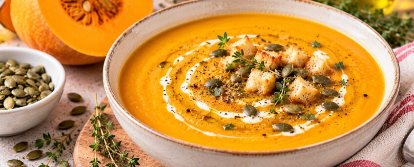 Vellutata di zucca cremosa