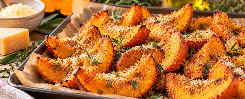 Zucca al forno croccante