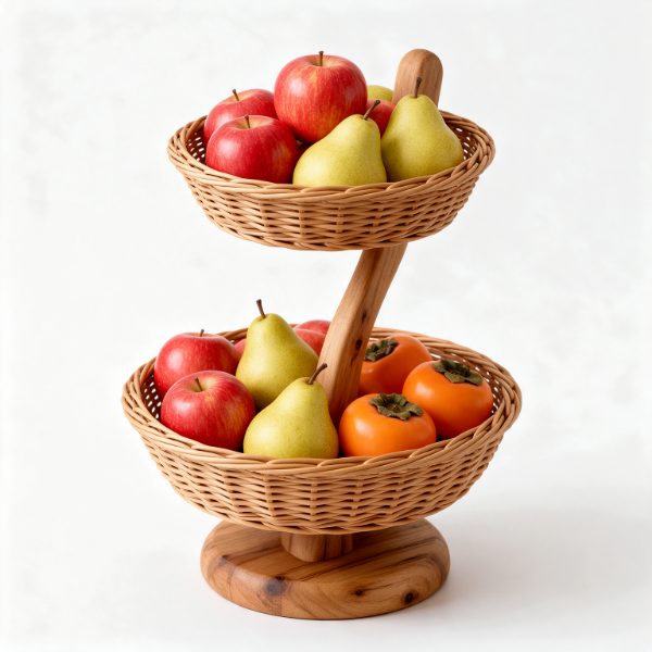 Cesta portafrutta in legno